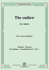 The outlaw(Tri godini), in c minor Vocal Solo & Collections sheet music cover